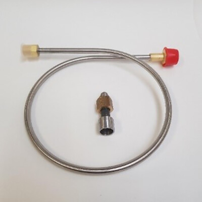 oxygen low pressure connector with prew union